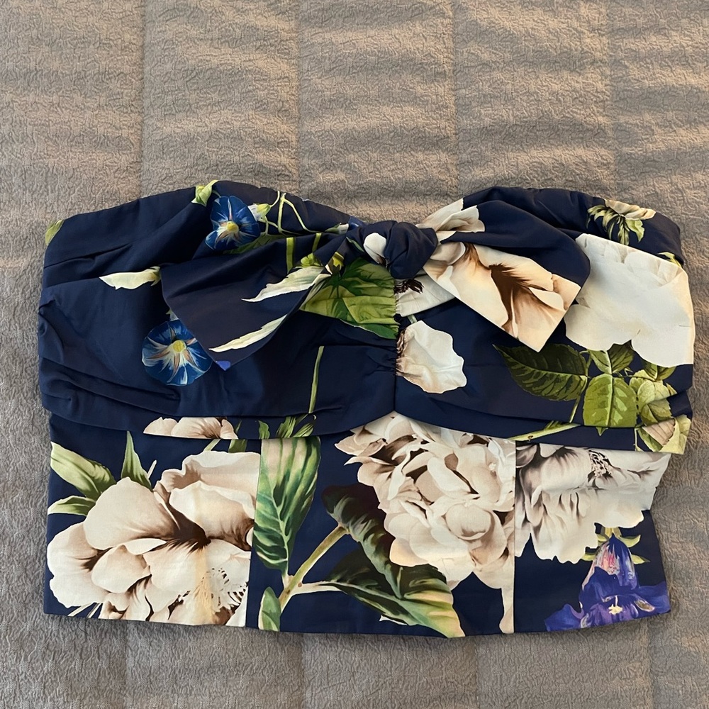 Crop floral top